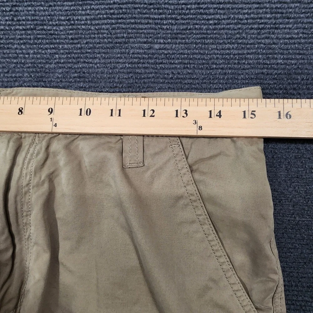Honolua Hawaii Chino Shorts Mens 34 Khaki Embroidered Logo Casual Flat Front
